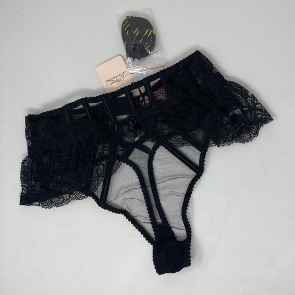 Agent Provocateur Rozlyn Black Thong AP2 Small NWT